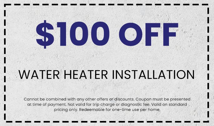 Discount on Water Heater Installation